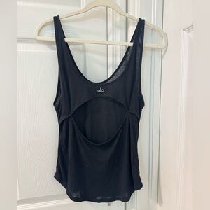 Alo yoga tank top cut out back size black size small